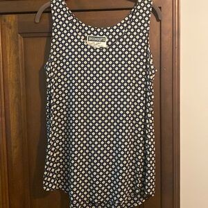 Sleeveless print blouse, 100% rayon never worn